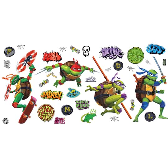 RoomMates Teenage Mutant Ninja Turtles Mutant Mayhem Characters Peel & Stick Wall Decals | 19.5″ x 34.24″ | Michaels® RoomMates Teenage Mutant Ninja Turtles Mutant Mayhem Characters Peel & Stick Wall Decals | 19.5″ x 34.24″ | Michaels®